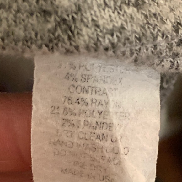 COA Grey Mock Off Shoulder Sweater - Picture 4 of 8